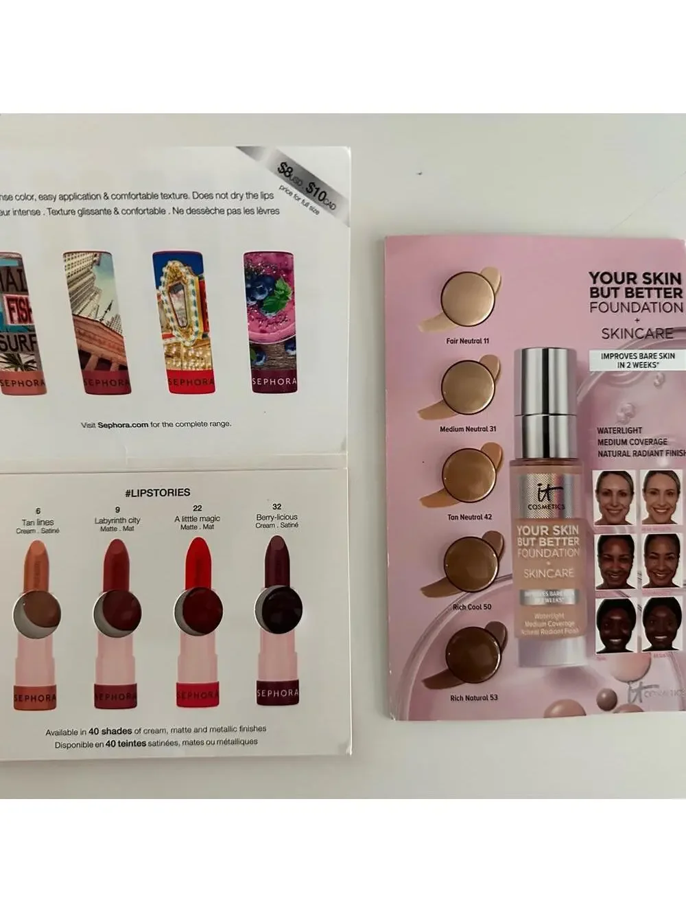 Luxury high end beauty bag of skincare/makeup samples & deluxe trial size bundle